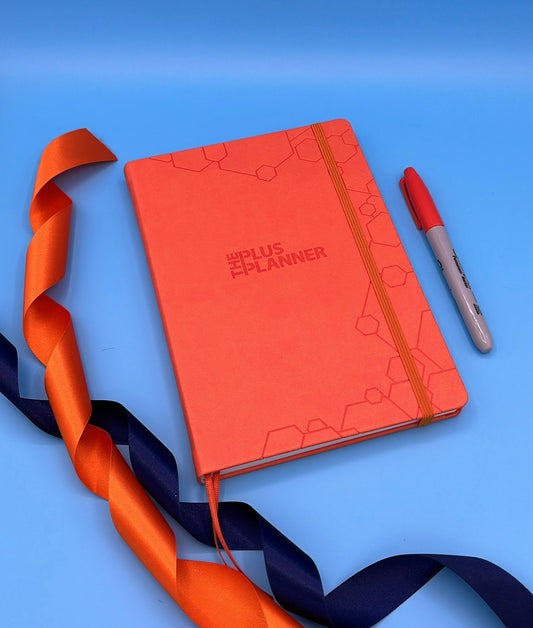 Pumpkin Orange- Reflection Diary Planner, 2024...The Plus Planner