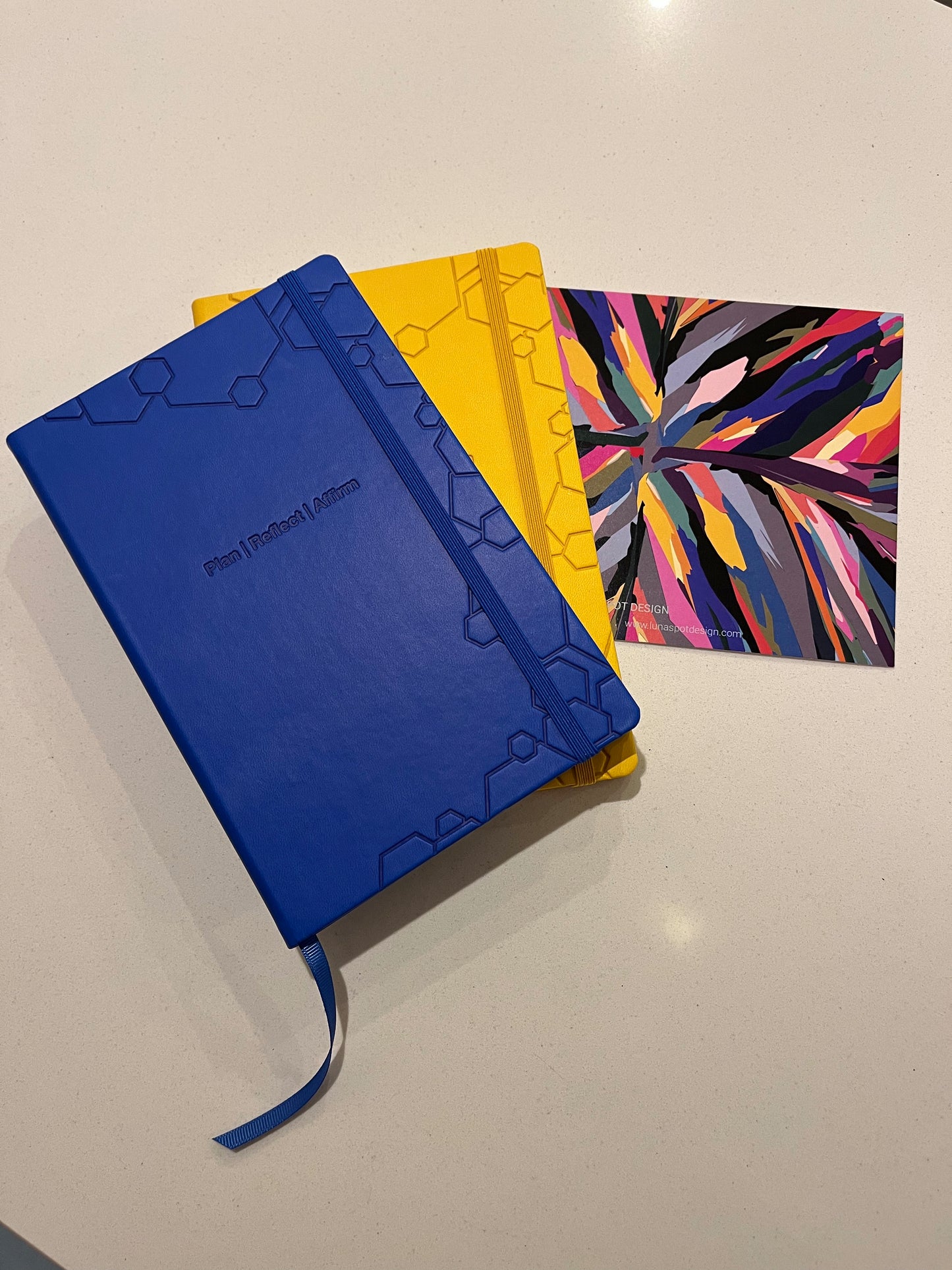 Azure Blue Luxury Lined Notebook